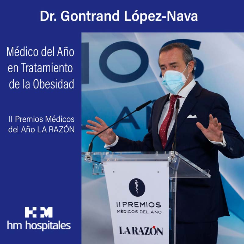Médico del Año en Tratamiento de la Obesidad Médico del Año en Tratamiento de la Obesidad El periódico LA RAZÓN ha entregado los II Premios Médicos del Año como homenaje y agradecimiento hacia el gremio médico tras estos meses de pandemia.